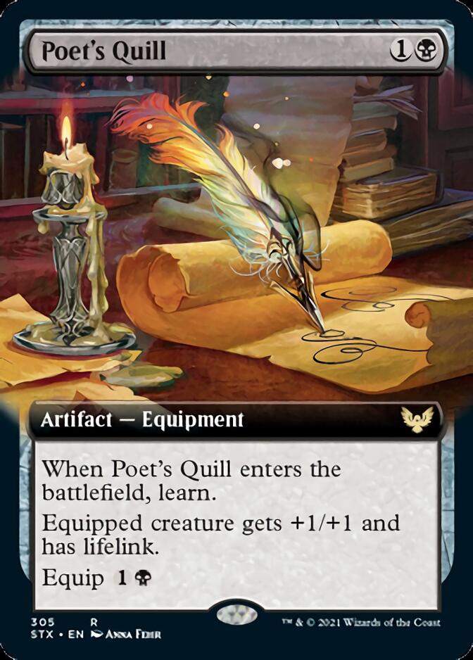 Poet's Quill (Extended Art) [Strixhaven: School of Mages] | Game Grid - Logan