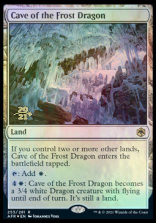 Cave of the Frost Dragon [Dungeons & Dragons: Adventures in the Forgotten Realms Prerelease Promos] | Game Grid - Logan