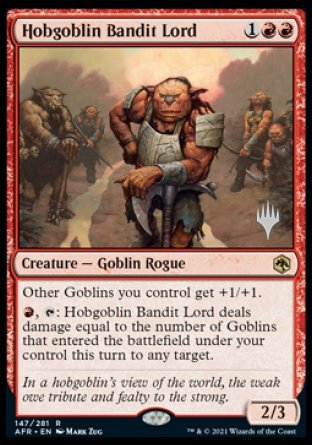 Hobgoblin Bandit Lord (Promo Pack) [Dungeons & Dragons: Adventures in the Forgotten Realms Promos] | Game Grid - Logan