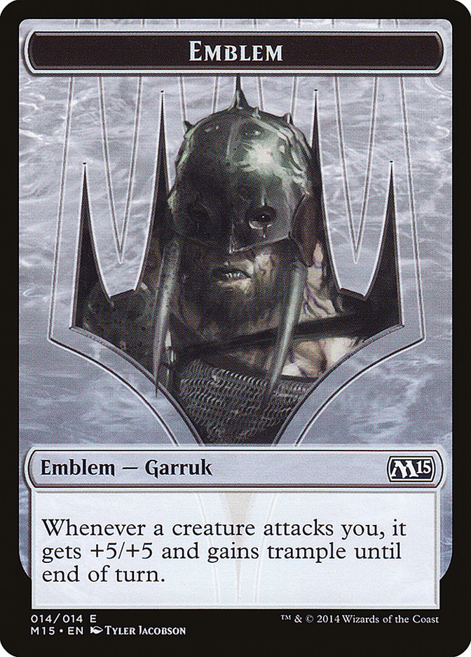 Garruk, Apex Predator Emblem [Magic 2015 Tokens] | Game Grid - Logan