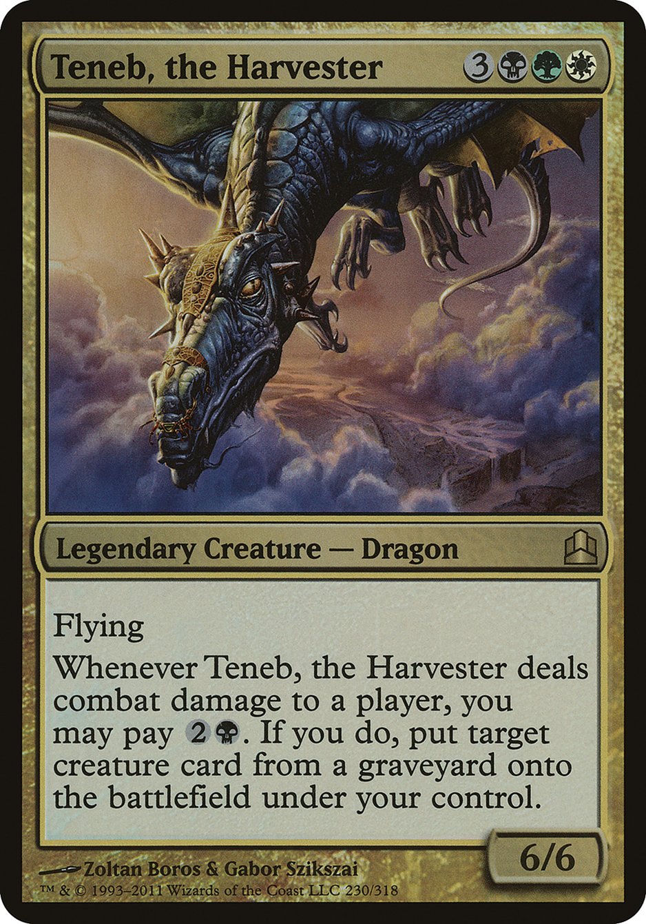 Teneb, the Harvester (Oversized) [Commander 2011 Oversized] | Game Grid - Logan