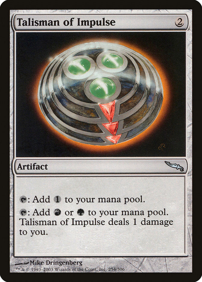 Talisman of Impulse [Mirrodin] | Game Grid - Logan