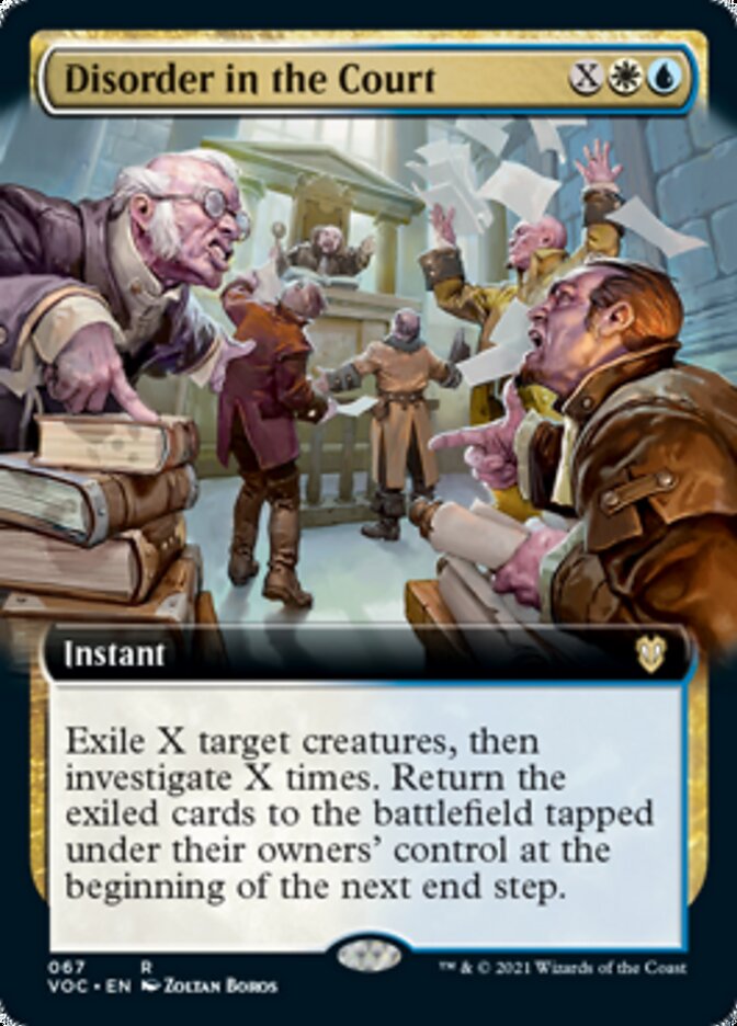 Disorder in the Court (Extended Art) [Innistrad: Crimson Vow Commander] | Game Grid - Logan