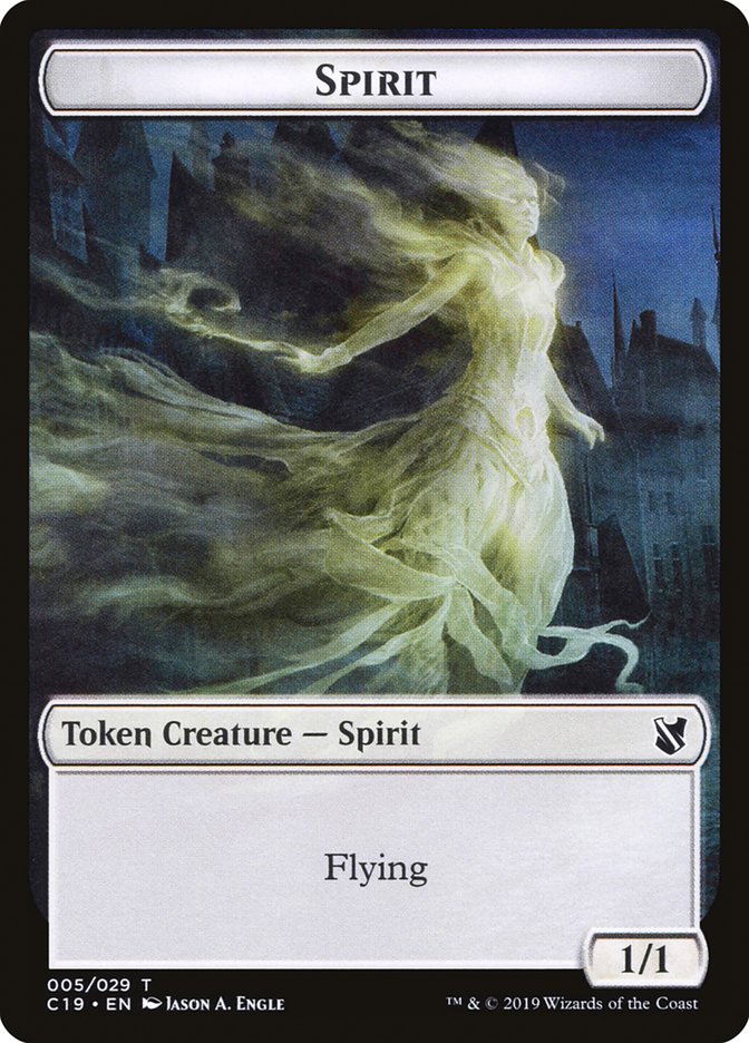 Spirit Token [Commander 2019 Tokens] | Game Grid - Logan