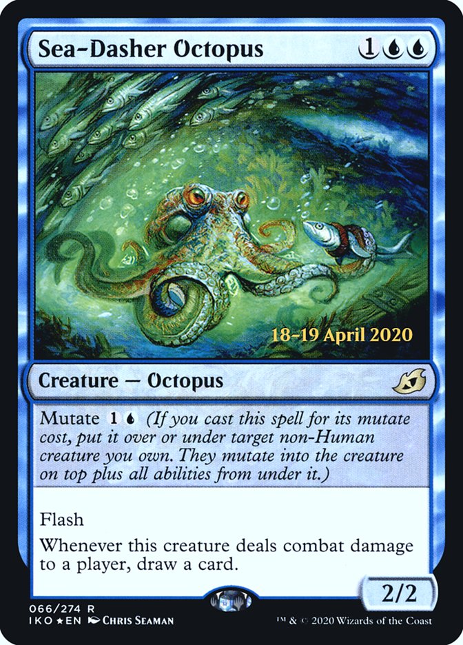 Sea-Dasher Octopus [Ikoria: Lair of Behemoths Prerelease Promos] | Game Grid - Logan