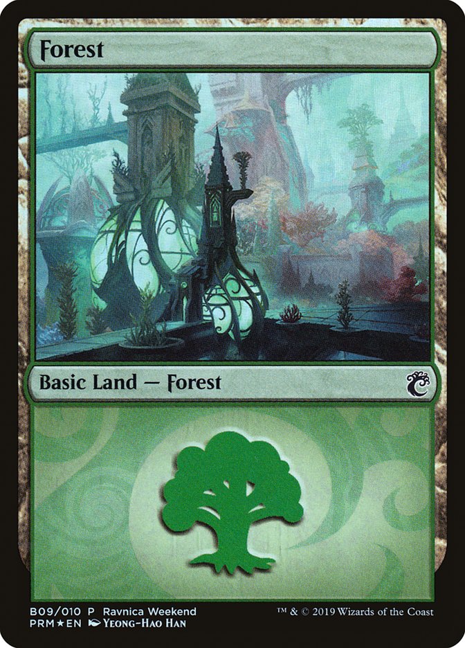 Forest (B09) [Ravnica Allegiance Guild Kit] | Game Grid - Logan