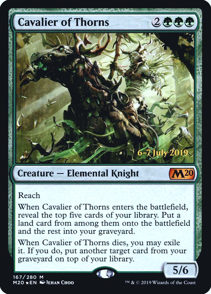 Cavalier of Thorns [Core Set 2020 Prerelease Promos] | Game Grid - Logan