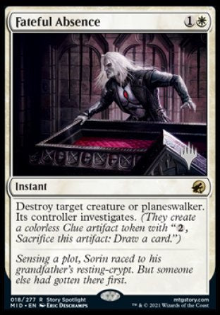 Fateful Absence (Promo Pack) [Innistrad: Midnight Hunt Promos] | Game Grid - Logan