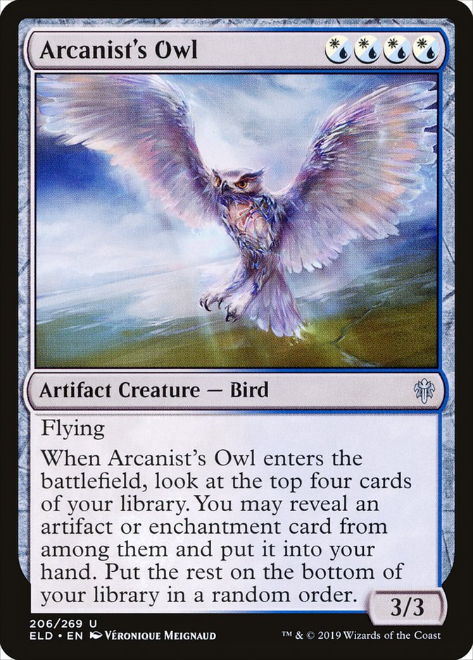 Arcanist's Owl [Throne of Eldraine] | Game Grid - Logan