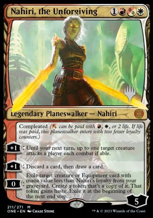 Nahiri, the Unforgiving (Promo Pack) [Phyrexia: All Will Be One Promos] | Game Grid - Logan