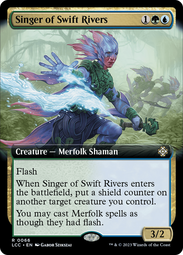Singer of Swift Rivers (Extended Art) [The Lost Caverns of Ixalan Commander] | Game Grid - Logan