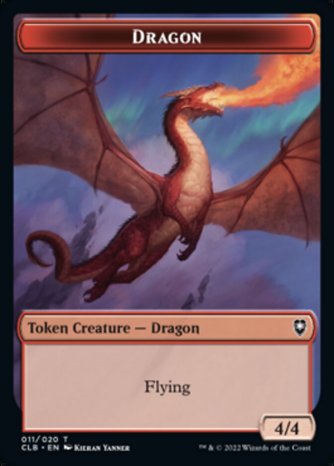 Dragon Token [Commander Legends: Battle for Baldur's Gate Tokens] | Game Grid - Logan