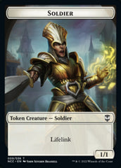 Soldier (09) // Cat Beast Double-Sided Token [Streets of New Capenna Commander Tokens] | Game Grid - Logan