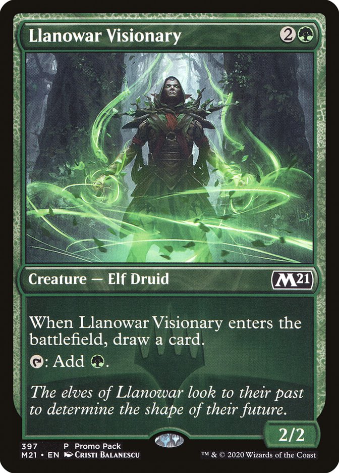 Llanowar Visionary (Promo Pack) [Core Set 2021 Promos] | Game Grid - Logan