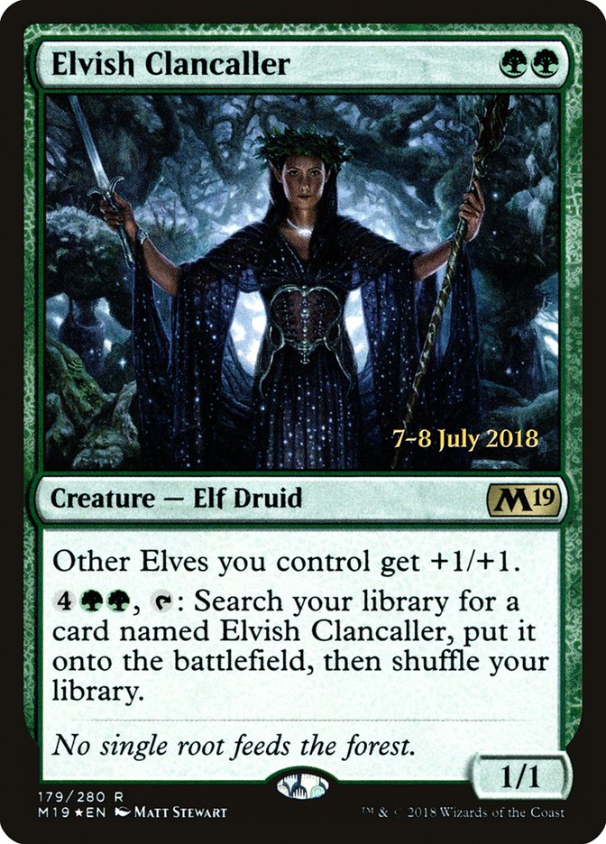 Elvish Clancaller [Core Set 2019 Prerelease Promos] | Game Grid - Logan