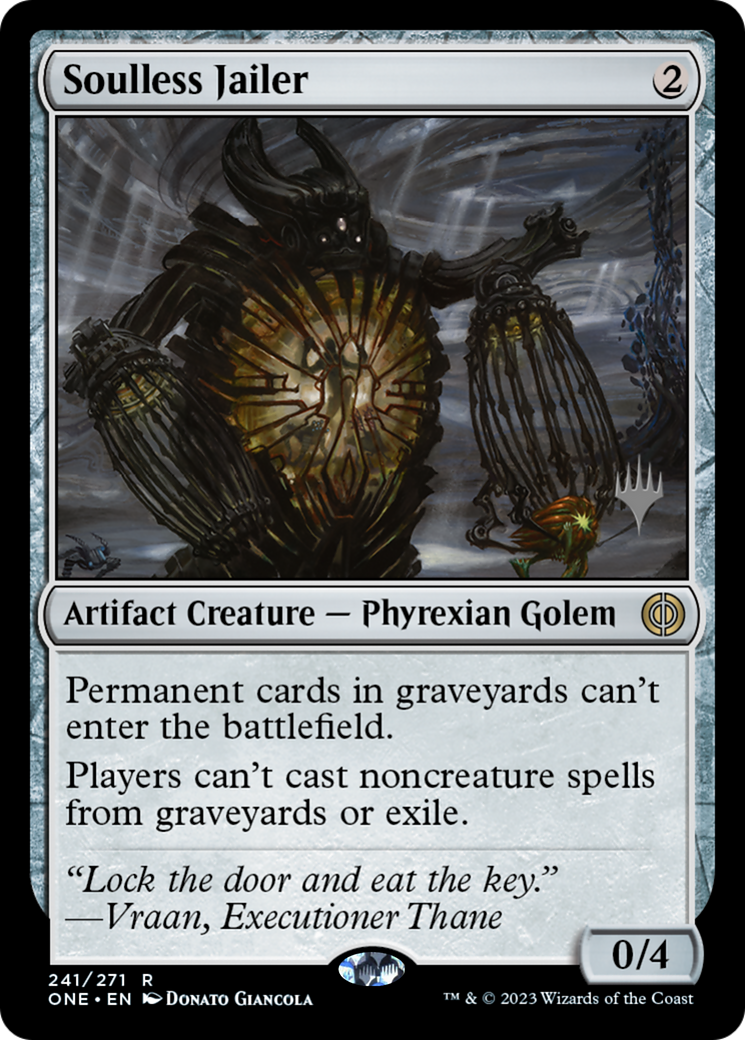 Soulless Jailer (Promo Pack) [Phyrexia: All Will Be One Promos] | Game Grid - Logan