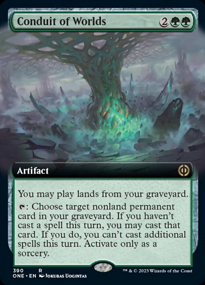 Conduit of Worlds (Extended Art) [Phyrexia: All Will Be One] | Game Grid - Logan