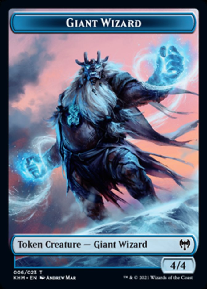 Giant Wizard Token [Kaldheim Tokens] | Game Grid - Logan