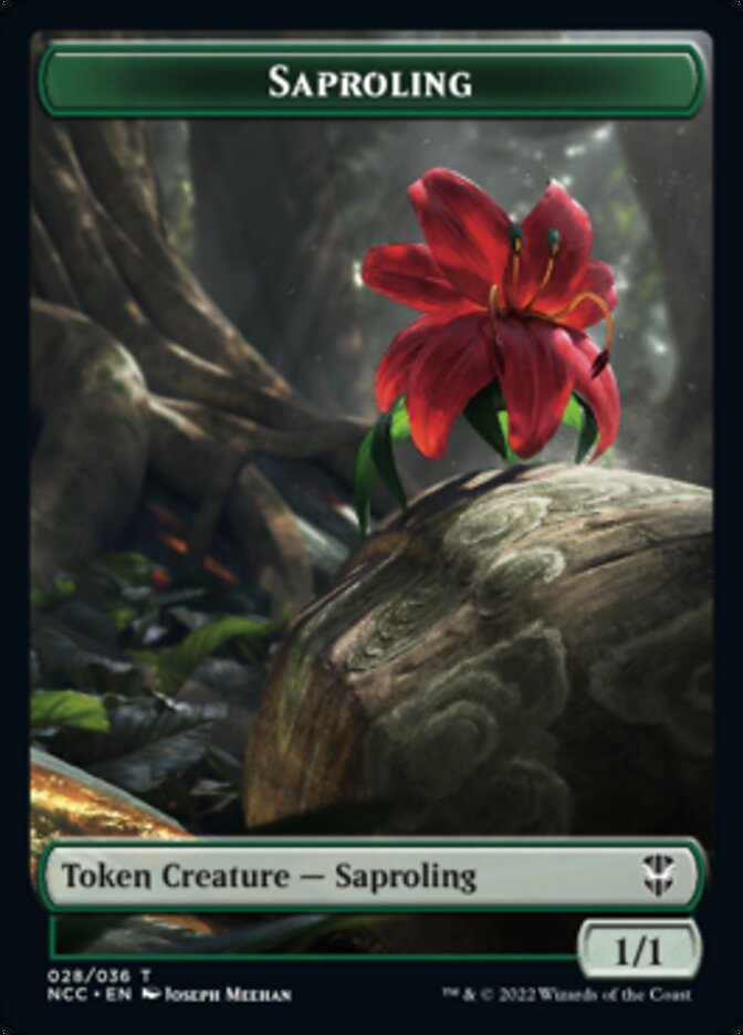 Beast // Saproling Double-Sided Token [Streets of New Capenna Commander Tokens] | Game Grid - Logan