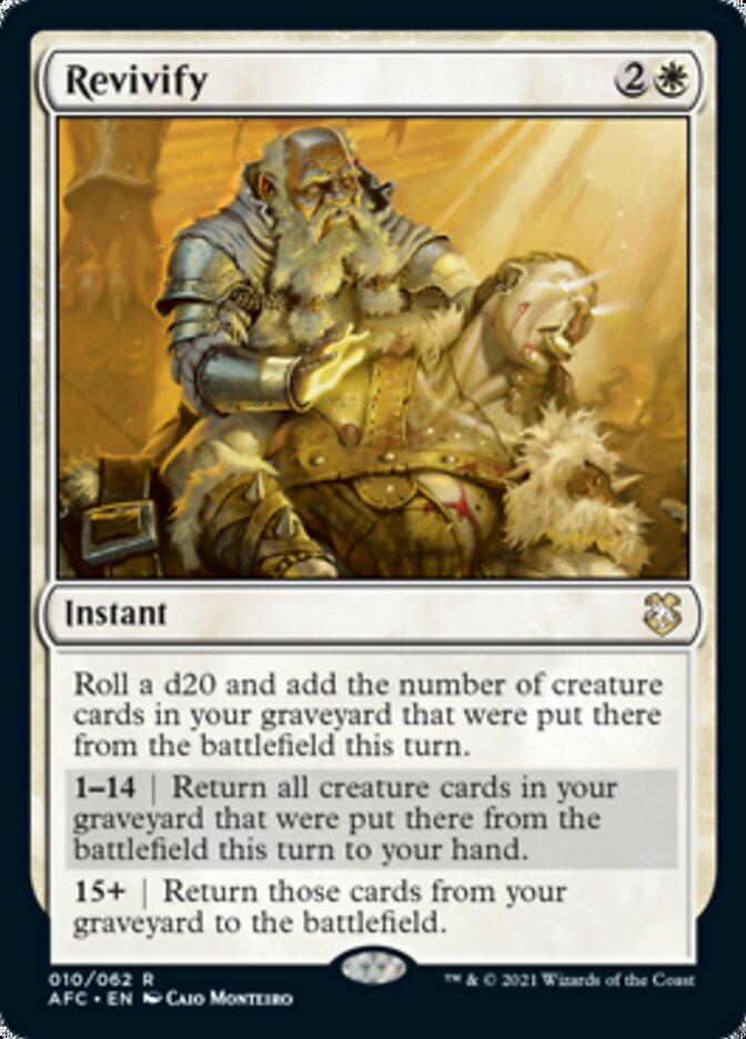 Revivify [Dungeons & Dragons: Adventures in the Forgotten Realms Commander] | Game Grid - Logan