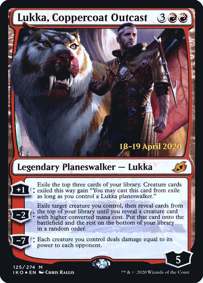 Lukka, Coppercoat Outcast [Ikoria: Lair of Behemoths Prerelease Promos] | Game Grid - Logan