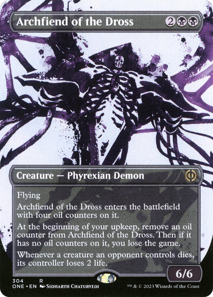 Archfiend of the Dross (Borderless Ichor) [Phyrexia: All Will Be One] | Game Grid - Logan