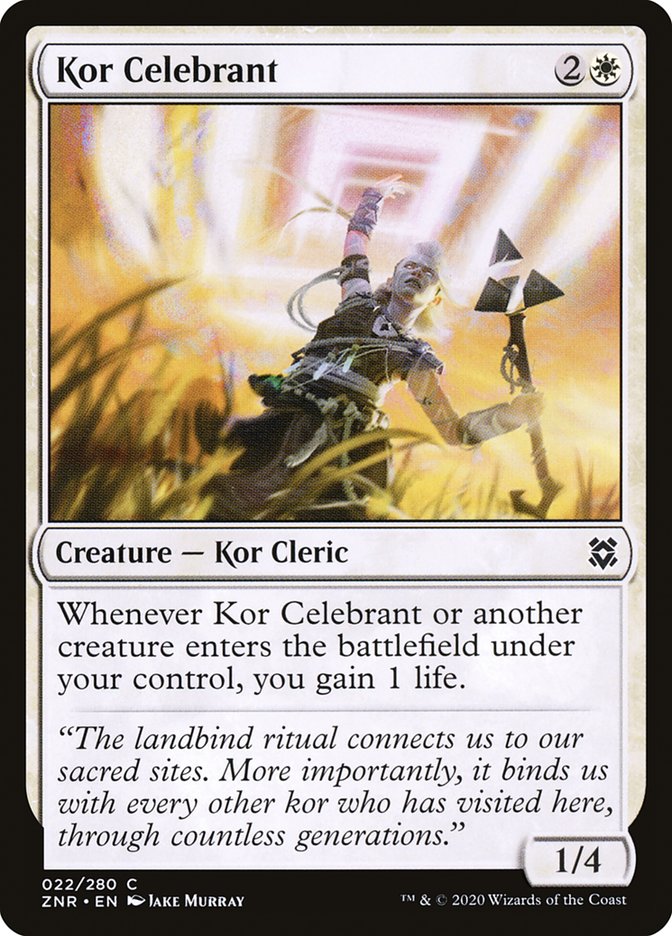 Kor Celebrant [Zendikar Rising] | Game Grid - Logan