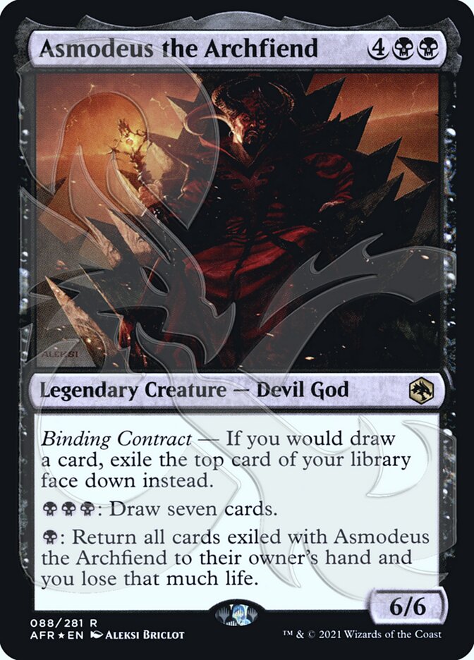 Asmodeus the Archfiend (Ampersand Promo) [Dungeons & Dragons: Adventures in the Forgotten Realms Promos] | Game Grid - Logan