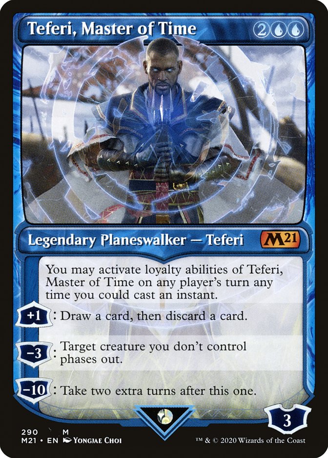 Teferi, Master of Time (Showcase) (290) [Core Set 2021] | Game Grid - Logan