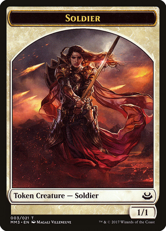 Soldier Token (003/021) [Modern Masters 2017 Tokens] | Game Grid - Logan