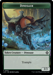 Elephant // Dinosaur (0010) Double-Sided Token [The Lost Caverns of Ixalan Commander Tokens] | Game Grid - Logan