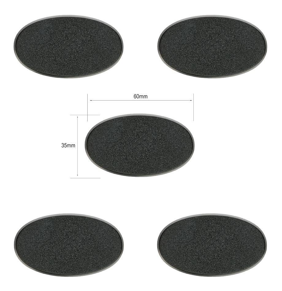 Citadel 60x35mm Oval Bases | Game Grid - Logan