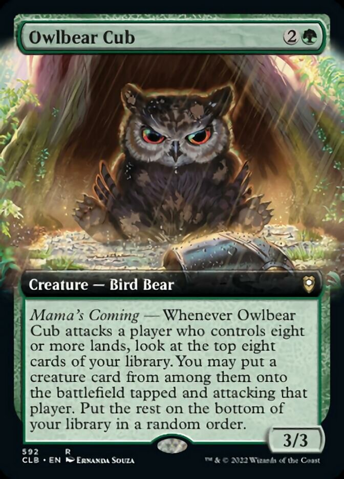 Owlbear Cub (Extended Art) [Commander Legends: Battle for Baldur's Gate] | Game Grid - Logan