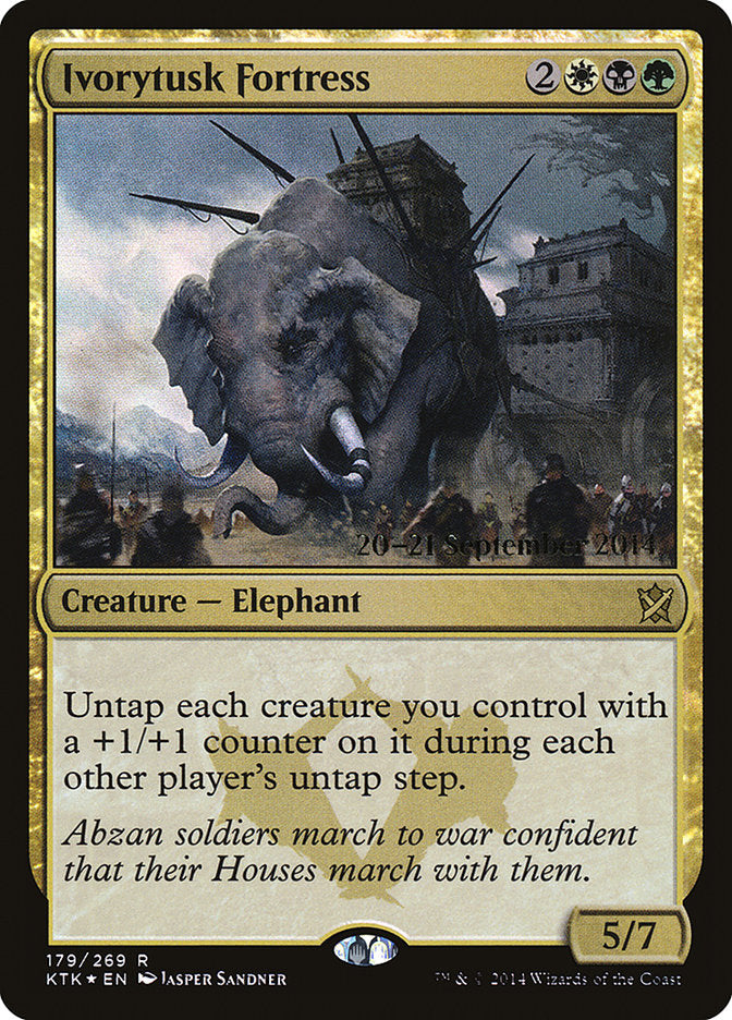 Ivorytusk Fortress [Khans of Tarkir Prerelease Promos] | Game Grid - Logan