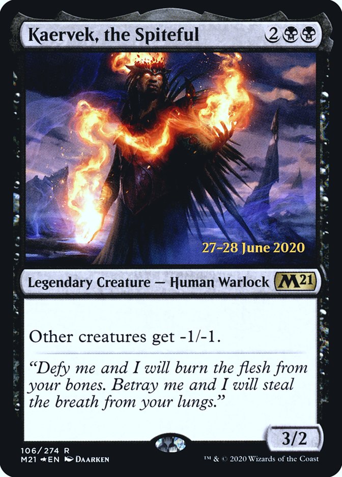 Kaervek, the Spiteful [Core Set 2021 Prerelease Promos] | Game Grid - Logan