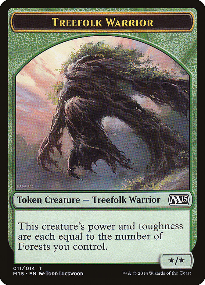 Treefolk Warrior Token [Magic 2015 Tokens] | Game Grid - Logan
