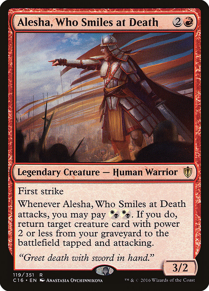 Alesha, Who Smiles at Death [Commander 2016] | Game Grid - Logan