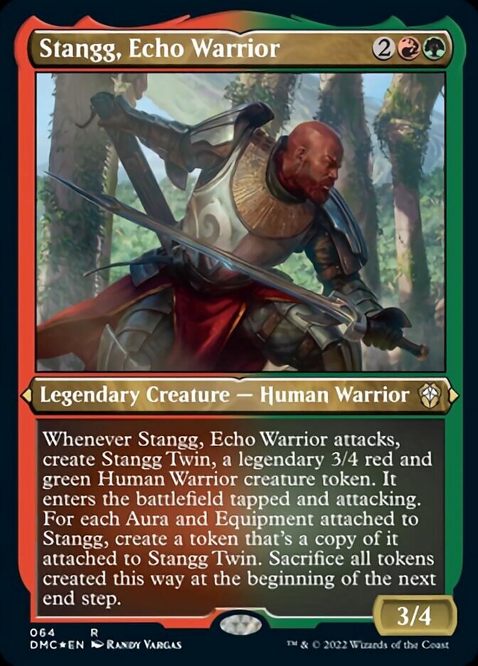 Stangg, Echo Warrior (Foil Etched) [Dominaria United Commander] | Game Grid - Logan