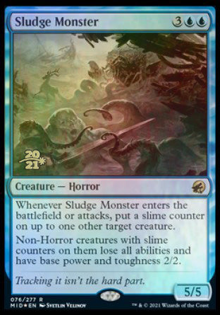 Sludge Monster [Innistrad: Midnight Hunt Prerelease Promos] | Game Grid - Logan