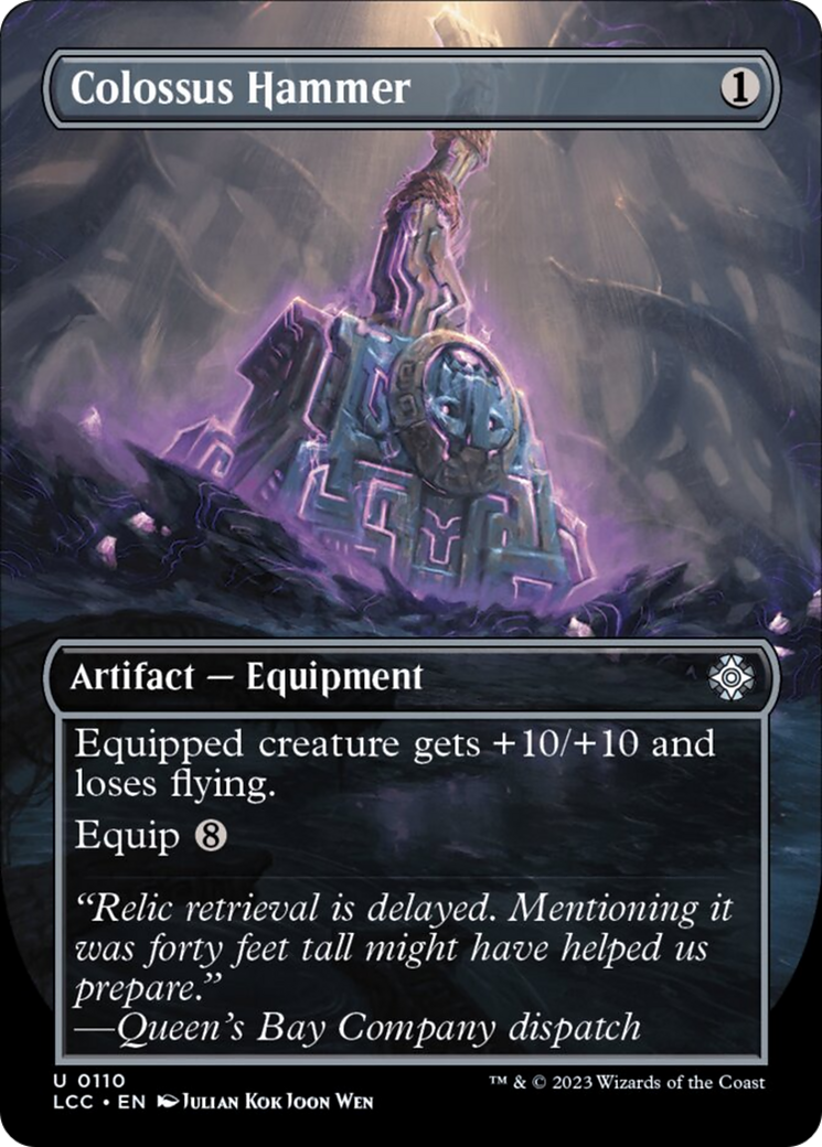 Colossus Hammer (Borderless) [The Lost Caverns of Ixalan Commander] | Game Grid - Logan