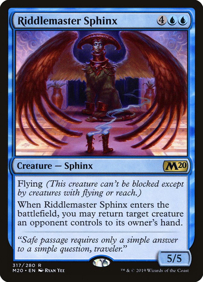 Riddlemaster Sphinx [Core Set 2020] | Game Grid - Logan