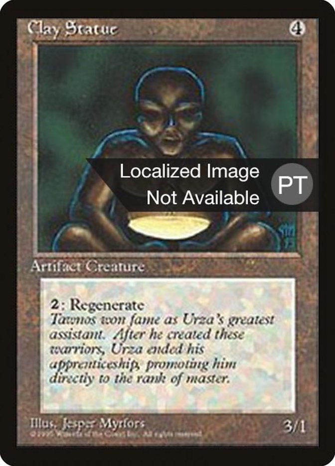 Clay Statue [Fourth Edition (Foreign Black Border)] | Game Grid - Logan