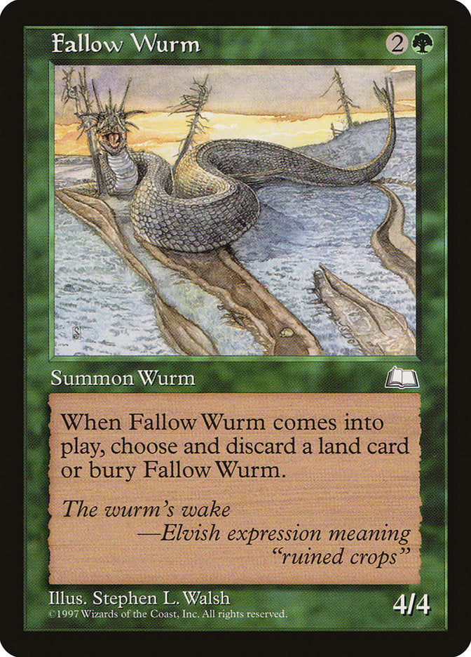 Fallow Wurm [Weatherlight] | Game Grid - Logan