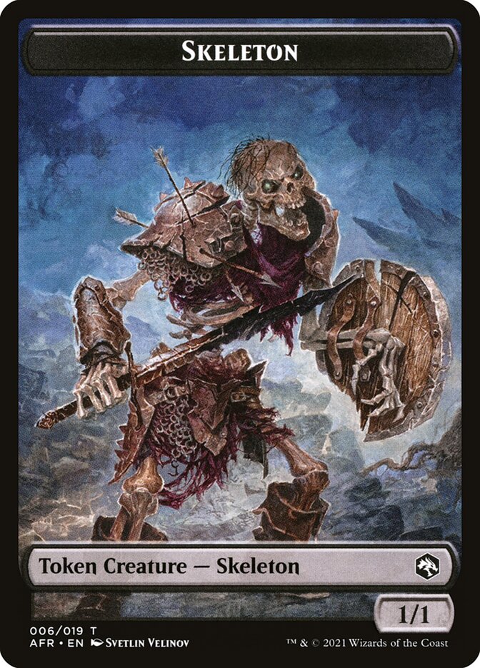 Illusion // Skeleton Double-Sided Token [Dungeons & Dragons: Adventures in the Forgotten Realms Commander Tokens] | Game Grid - Logan