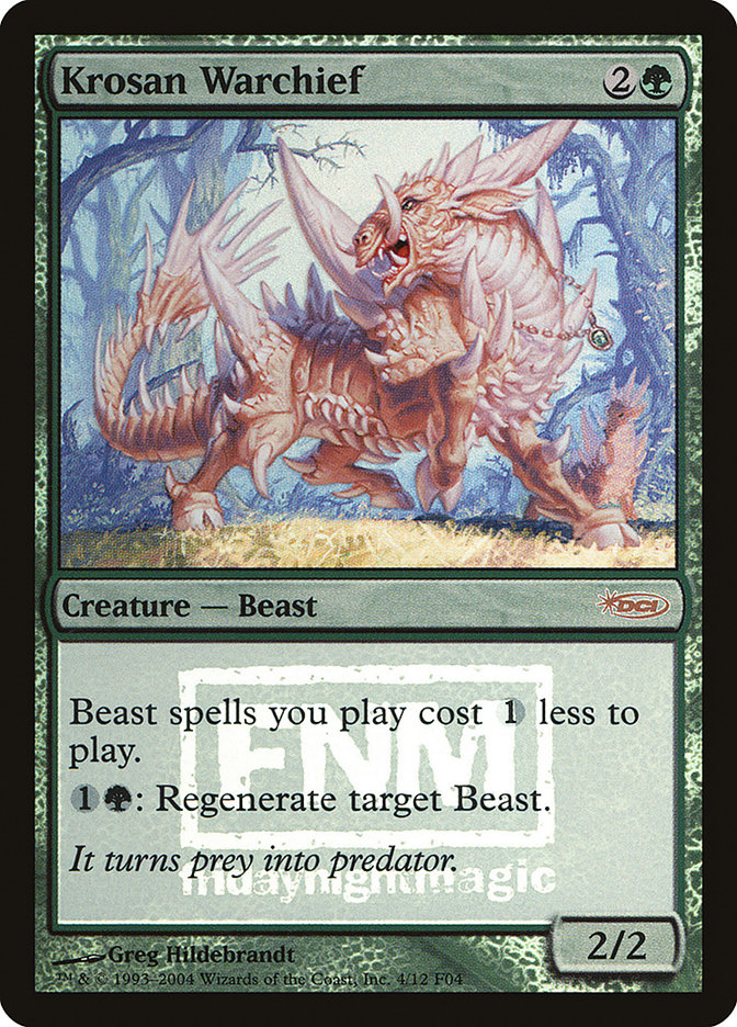 Krosan Warchief [Friday Night Magic 2004] | Game Grid - Logan
