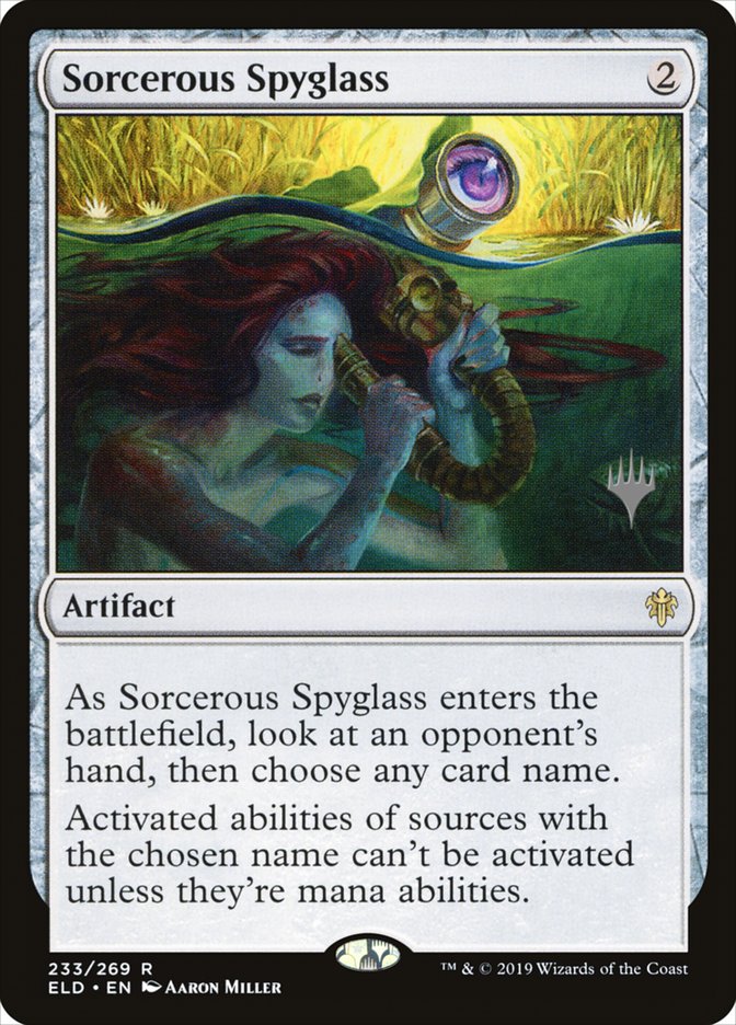 Sorcerous Spyglass (Promo Pack) [Throne of Eldraine Promos] | Game Grid - Logan