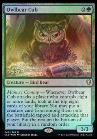 Owlbear Cub [Commander Legends: Battle for Baldur's Gate Prerelease Promos] | Game Grid - Logan