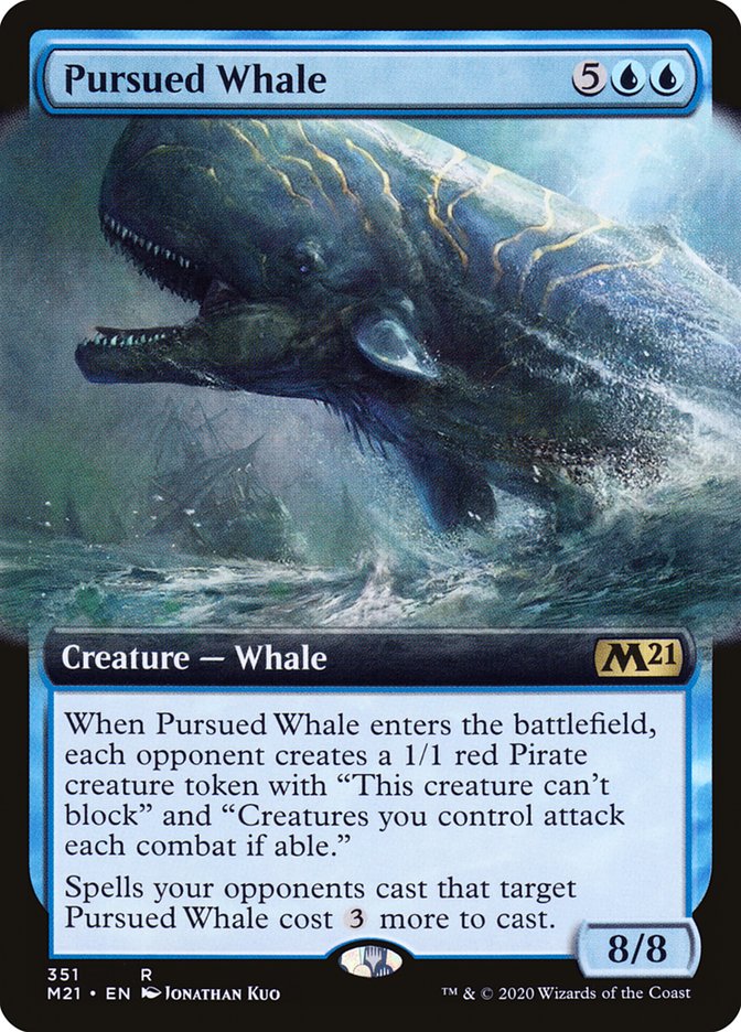 Pursued Whale (Extended Art) [Core Set 2021] | Game Grid - Logan