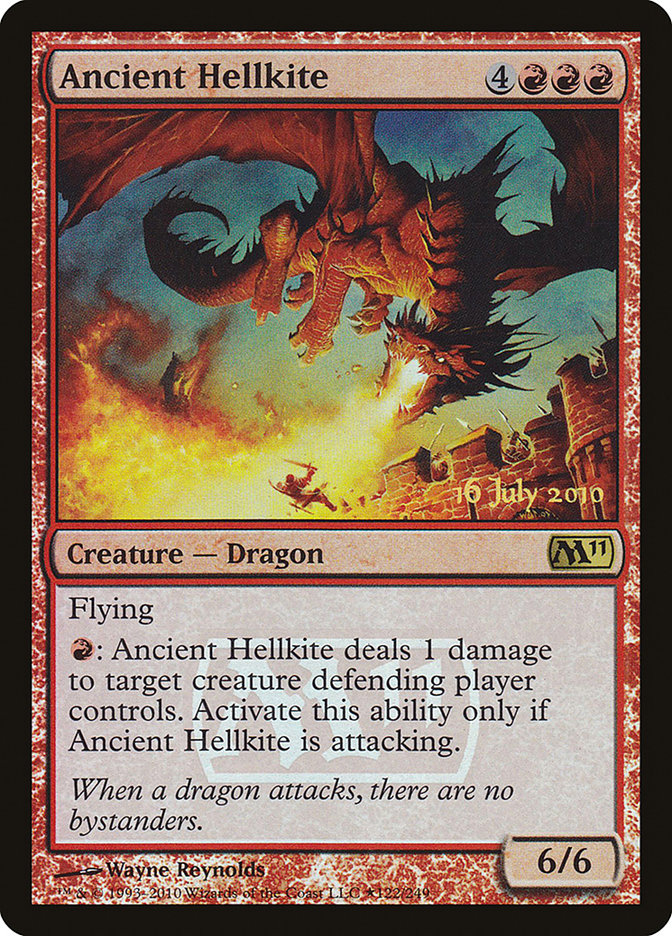 Ancient Hellkite [Magic 2011 Prerelease Promos] | Game Grid - Logan