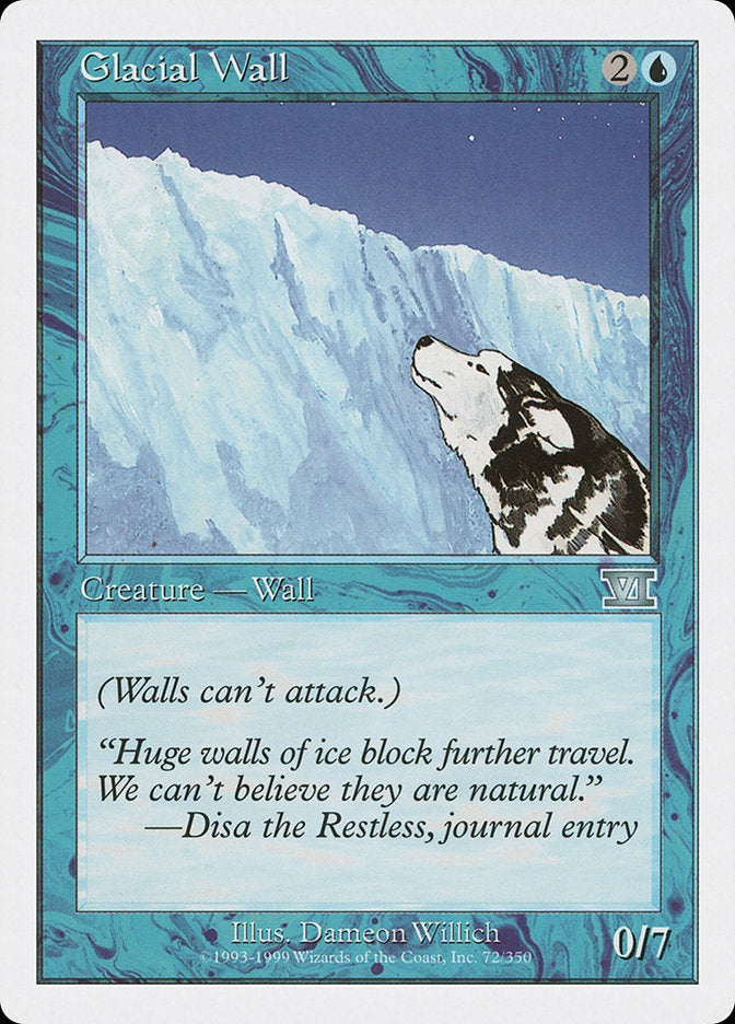 Glacial Wall [Classic Sixth Edition] | Game Grid - Logan